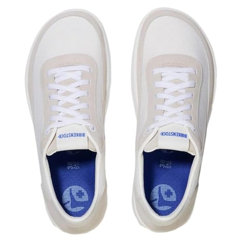 Birkenstock Womens Honnef Mesh Suede TEX (Antique White/White, US Footwear Size System, Adult, Women, Numeric, Narrow, 10)3