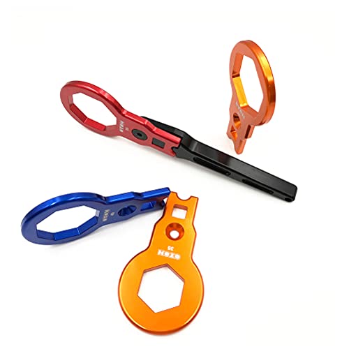 Image of OTOM Motorcycle Shock Absorber 50mm 49mm 35mm Fork Cap Wrench, Front Fork Compression Valve Removal Tool for XC-W /EXC 125 /150 /250 /350 /450 /500 SX /SXF /XC /XC-F Fork Cap Puller Tools