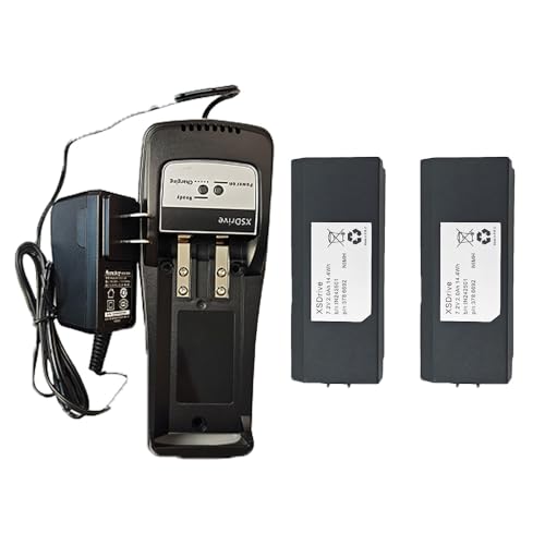 YICUAA 100-240V�Ή�XSDrive�o�b�e���[�[�d��×1�� + H3786692 AX-HI6692 HIA7220 7.2V�o�b�e���[×2��