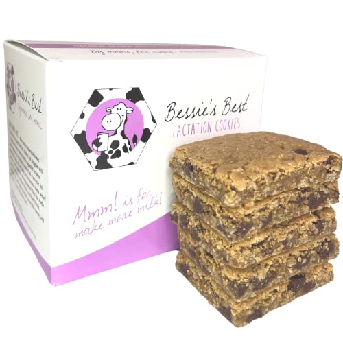 Image of Bessie’s Best Lactation Cookies | Lactation Support Cookies | Oatmeal Peanut Butter Chocolate Chip | Increase Milk Supply | Breastmilk Boosting Cookies | Gluten Free Ingredients | Great Gift | 1 Dozen