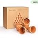 Kosrtuny 3 Inches Terracotta Clay Pots Pack of 26 pcs- Pottery Fleshy Flower Planter with Drainage Hole，for DIY Home and Office Desktop/Windowsill/Ornament Decoration Wedding
