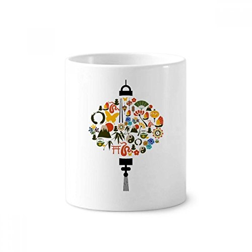 Mug blanc céramique 350 ml résolvez le désordre de votre bureau avec ce porte-stylo Taiji