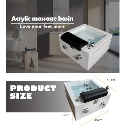 Spa de pies acrílico con masaje y temperatura ajustable miniatura 7