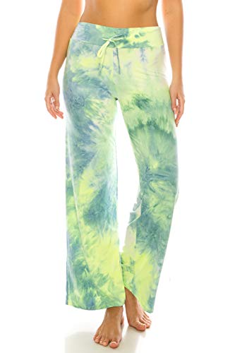 Image of Leggings Depot Women's Wide Leg Drawstring Pajama Pants for Lounge, Sleep
