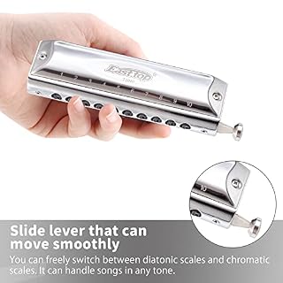 East top Harmonica chromatique professionnel 10 trous 40 tons en Do, Instrument avec étui Top Grade pour adults, joueur… - Les Beatles, Paul McCartney, John Lennon, RIngo Starr, George Harrison East top Harmonica chromatique professionnel 10 trous 40 tons en Do, Instrument avec étui Top Grade pour adults, joueur… – Image 6