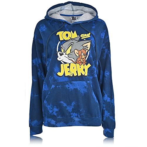 Sweat à capuche Tom & Jerry homme Battle gris chiné coupe classique