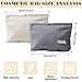 2 Pcs Kleiner Kulturbeutel, Kosmetiktasche Damen Klein, Cosmetic Bag Small, Mini Kosmetiktasche, Mini Makeup Bag Cord Vielseitige Reise Make up Tasche Zipper Pouch für Geldbörse