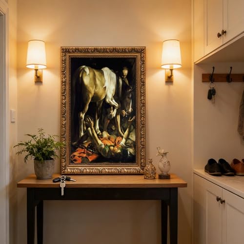 Impression toile Caravage Conversion chemin Damas decoration murale 61x91