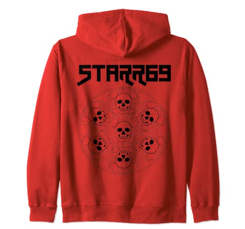 Starr69 7 Skulls Logo Black Edition Sweat à Capuche