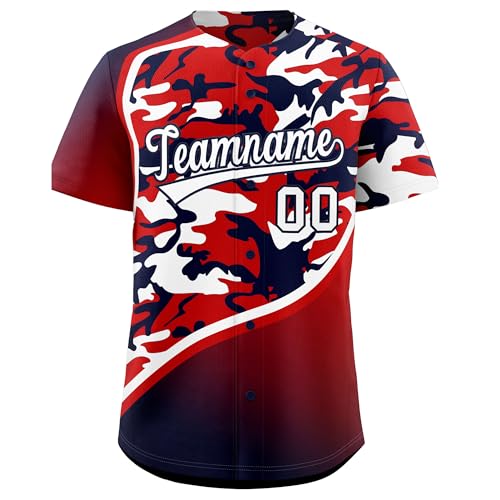 Camiseta personalizada de béisbol para hombres, mujeres y jóvenes con nombre, número y logo bordados