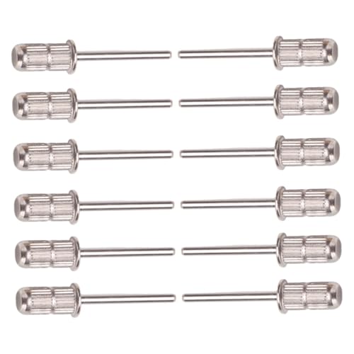 Healvian 12 Piezas Cojinete De Anillo De Arena De Uñas Trozo De Cutícula De Uñas Accesorios Para Uñas Herramienta De Pedicura Herramienta De Auriculares Para Pulir Uñas Planchar Silver