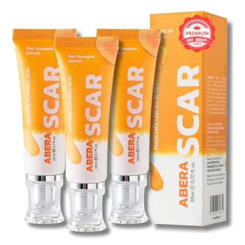 ABERA | Scar Red Turmeric Cream - Advanced Scar Treatment for Face and Body, Rapid Removal of Any Type of Scars with Natural Ingredients - 0.7 fl oz - 3 Boxes