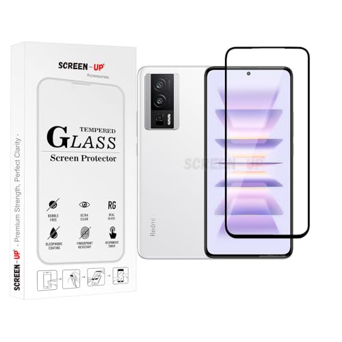 Image of ScreenUp Tempered Glass For Xiaomi Redmi K60 Pro - Ultra Clear, 9H Scratch Resistant, Full Coverage, Easy Install Screen Protector