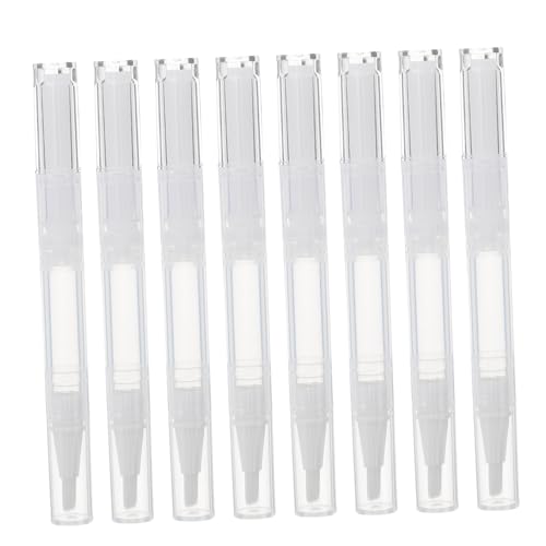 IWOWHERO 21Pcs Contenedor De Cosméticos Transparente para Pintura De Uñas Aplicadores De Brillo De Labios Tubos íquidos De 3ml Vacíos y Prácticos