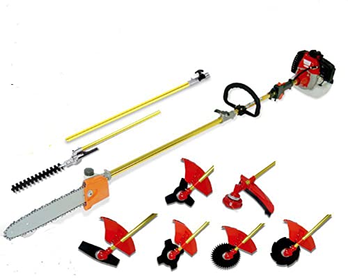 CHIKURA 52CC 2-Strokes 10 in 1 Multi Brush Cutter Grass Trimmer Lawn Mower Tree Pruner Whipper Snipper