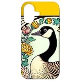 カナダのガチョウのイラスト カナダのガチョウ アート スマホケース iPhone 17 用