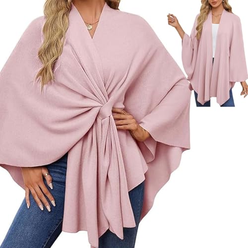Simplifyleast Shawl Wrap, Elegant Shawl Wraps Soft Open Front Poncho Sweater, Women's Solid Color Shawls Pashmina4