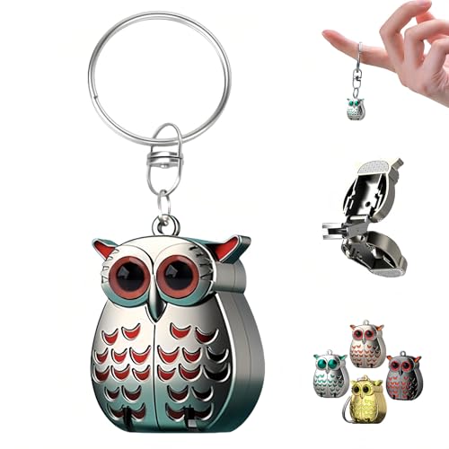 Owl Keychain Nail Clippers, Stainless Steel Foldable Mini Nail Clippers,