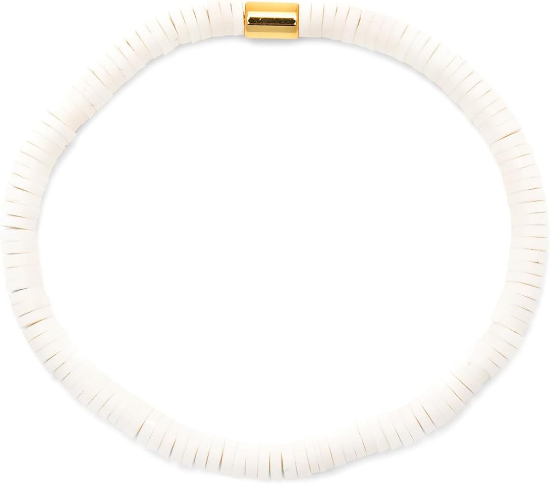 Pura Vida Bracelet Seascape Vinyl Disc Stretch Bracelets for Women