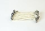 100PK HEMP CORE CANDLE WICKS CUT AND TABBED AT 6” LENGTHS AND PRIMED WITH 100% NATURAL BEESWAX. YOUR NATURALLY CONTRUCTED CANDLE WICK. (Large Hemp Wicks)