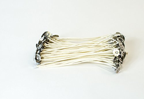 100PK Hemp CORE Candle Wicks Cut and Tabbed at 6” Lengths and Primed with 100% Natural Beeswax. Your Naturally CONTRUCTED Candle Wick. (Large Hemp Wicks)