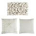Homechoice Decor 7 Pieces Elegant French Country Comforter Sets Full Size, Camel Handmade Bow Tie Fluffy Bed in a Bag with Down Alternative Filling, Vintage Ruched Bed Sets for Bedroom (LQ-33)