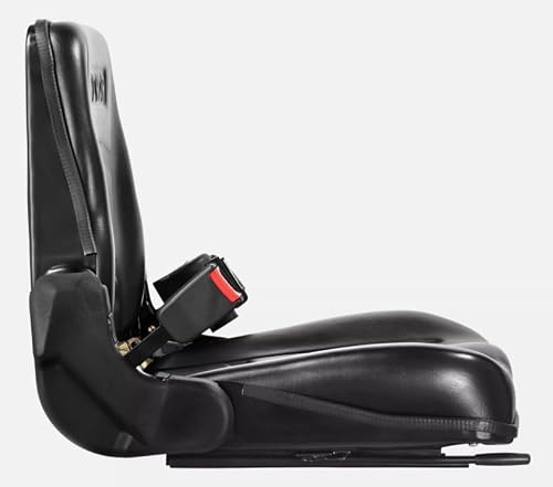 Universal Forklift Seat Fold Down Tractor Seat Adjustable Back & Seatbeltï¼ŒReplacement for VEVOR OEM