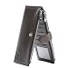 PEIUJIN RFID Blocking Men's Genuine Soft Cow Leather Long Purse Mens Wallet Money Clip (Brown)