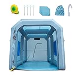 VEVOR Inflatable Paint Booth, 13x10x9ft Inflatable Spray Booth, High Powerful 900W Blowers Spray Booth Tent, Car Paint Tent Air Filter System for Car Parking Workstation Motorcycle Garage