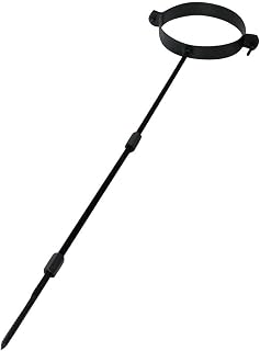 Vit Smooth Black 125mm Adjustable Wall Bracket for Vitreous Enamel Pipe Vit Smooth 12 Year Warranty