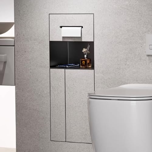 Unterputz Toilettenpapierhalter Badezimmer-Toilettenpapierhalter In Der Wand, Robuste, Eingelassene Wandnische, Aufbewahrung/Organisation/Dekoration, Duschnische Mit Regalen