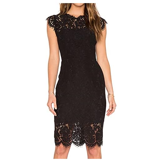 MEROKEETY Women's Sleeveless Lace Floral Elegant Cocktail Dress Crew Neck Knee Length for Party