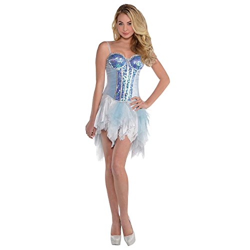 Yummy Bee - Ice Queen Corset for Women - Princess Costume Corset Blue - Size S M L 4 6 8