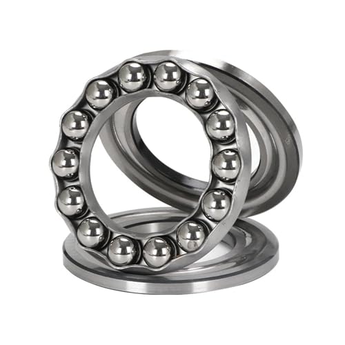Butée à billes plane 51101 en acier rigide de 2 pièces de dimensions 12x26x9mm