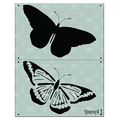 Stencil1 Butterfly Two Layer Stencils Set for Home Decor 11
