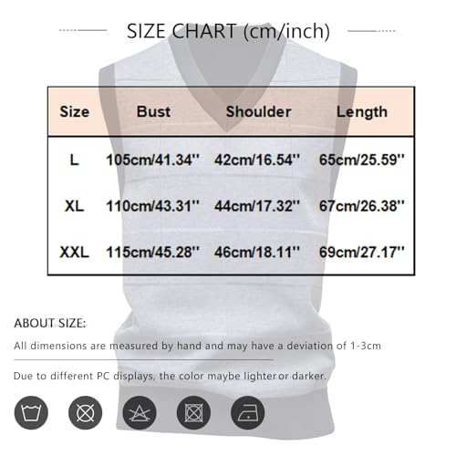 Mens Knitted Vest V Neck Sleeveless Slim Fit Pullover Knitwear Checked Sweater Vests3