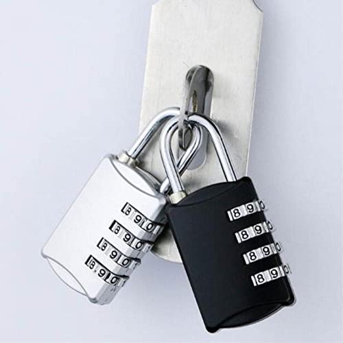 Image of cdar Combination Lock, 4 Digit Combination Padlock for School Gym Sports Locker, Fence, Toolbox, Case, Hasp Cabinet Storage Rose Gold