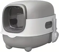 Caixa De Areia Banheiro Sanitário Gatos Fechado Anti Odor