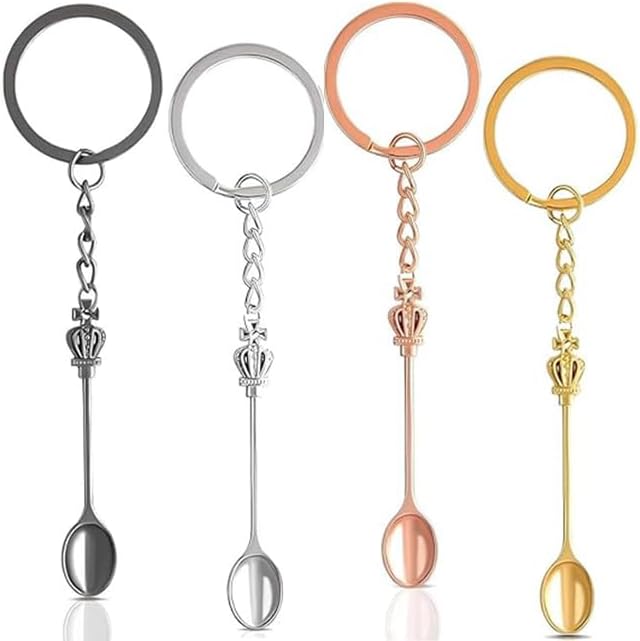 Luxiremi 4 Pcs Mini Spoon Necklace, Mini Snuff Spoon, Tiny Spoon ...