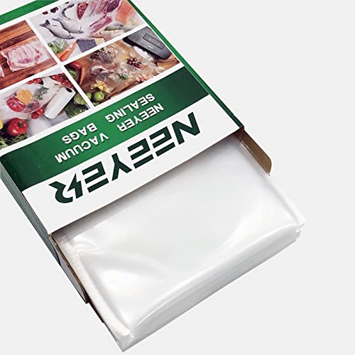 Neeyer Vacuum Sealer Bags,Seal A Meal Sealer Bags,Ideal For Food Saver,Bpa Free Safe Universal Pre-Cut Bag, 100 Pint 8" X 12" For Vac Storage, Meal Prep Or Sous Vide #TOP3