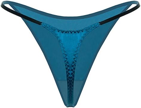 SilRiver Womens Silk Satin Panties Thong Sexy G String Thongs T Back Satin Bikini Underwear S-XL - Image 3