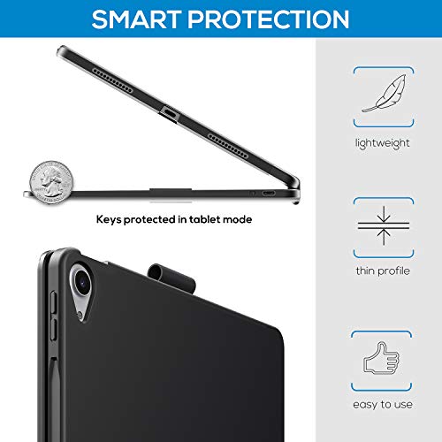 Image of Typecase Touch iPad Air 4 Case with Keyboard and Touchpad - Magic Keyboard Style, Compatible with Apple Pencil, Trackpad & Smart Backlit Keys for iPad 11 Pro 2020, 10.8 2020 (Space Gray)