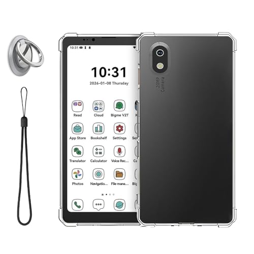 YAJOJO Bigme HiBreak Pro Color 15.6 cm ePaper E-Ink Phone �p TPU�P�[�X �������[�h&�����O�z���_�[�t�� Bigme HiBreak Pro �g�ѓd�b�p ���h�~ ����~�� �ϏՌ� �N���A