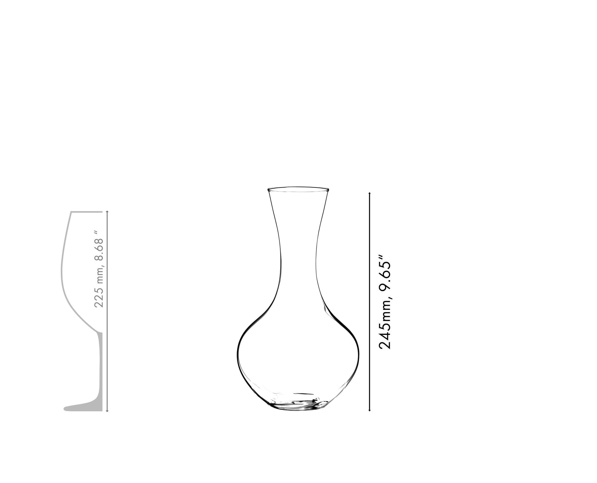 RIEDEL Syrah - Decantador de cristal transparente hecho a máquina