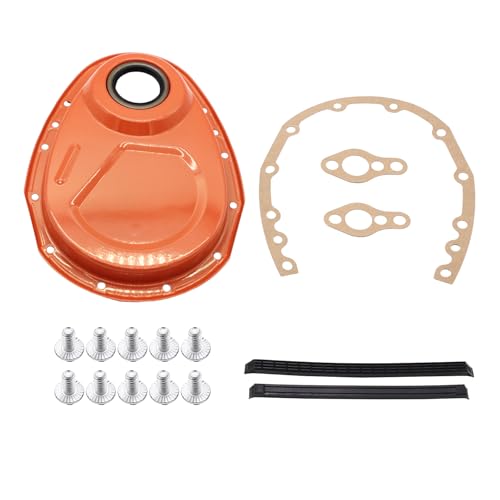 1 Set Orange YUCHENSHLP Timing Chain Cover Kit CNC Aluminum