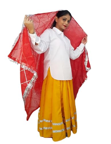 Image of BookMyCostume Haryana State Traditional Thel Costume for Girls and Women 6-7 years