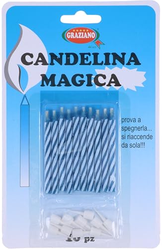 Bougie magique bleu ciel 10 pièces