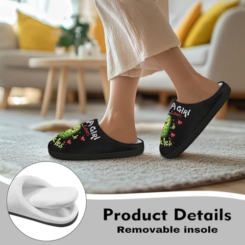 Poceacles House Slippers Women Men Fuzzy Slipper Soft Non-Slip Bedroom Slippers for Home, Travel4