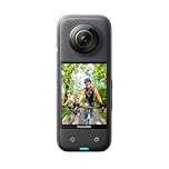 Insta360 X3-360 Camera with 5.7K 360 Active HDR Video, 4K Single-Lens Camera, Waterproof, FlowState Stabilization, 2.29" Touchscreen, AI Editing, for Motorcycle, Wintersports and Vlogging
