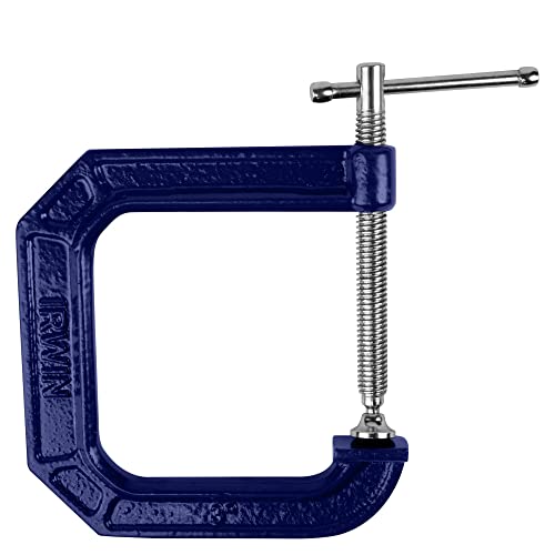 Image of IRWIN Tools QUICK-GRIP 100 Series Deep Throat C-Clamp, 3-inch by 4 1 /2-inch (Pack of 5)
